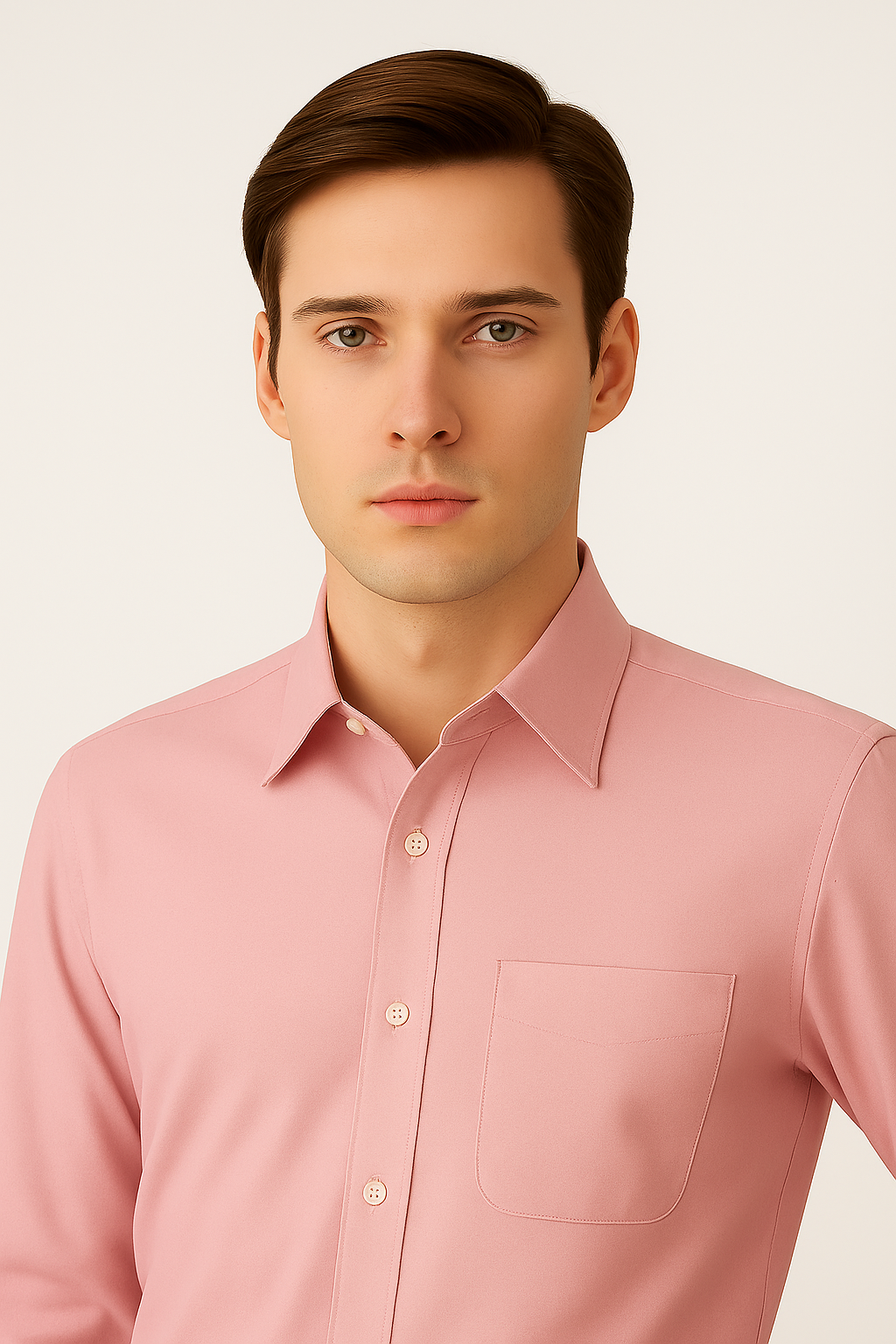 Men’s Premium Slim Fit Long Sleeve Button-Down Shirt – Multiple Colours Available
