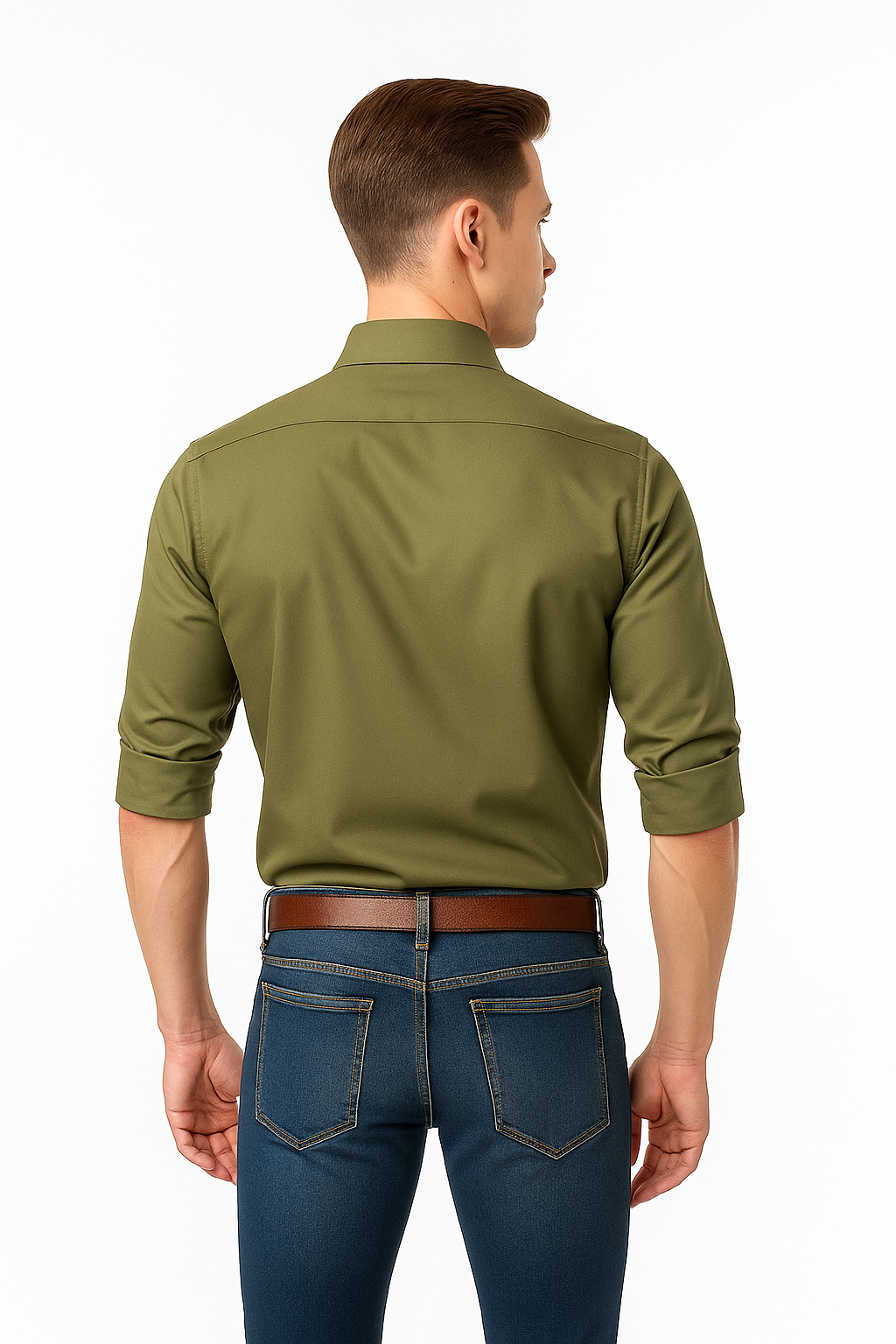 Men’s Premium Slim Fit Long Sleeve Button-Down Shirt – Multiple Colours Available