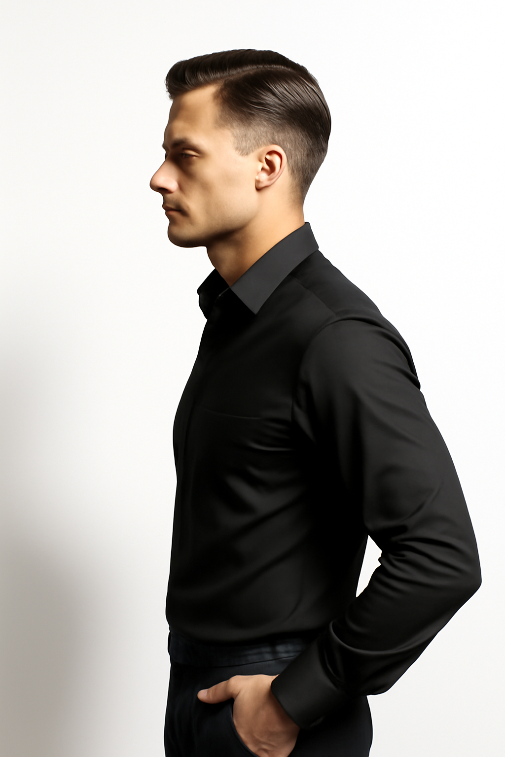 Men’s Premium Slim Fit Long Sleeve Button-Down Shirt – Multiple Colours Available