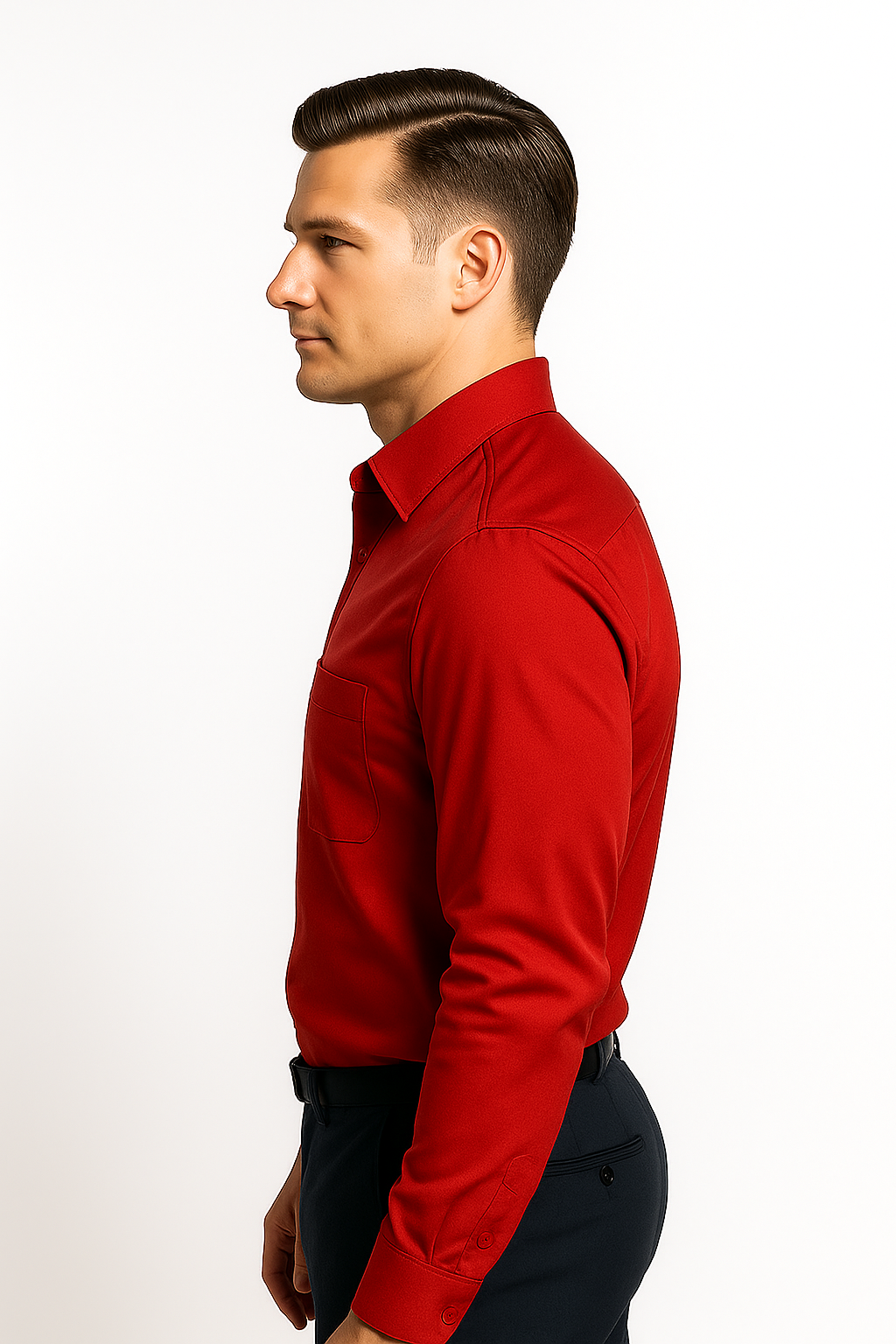 Men’s Premium Slim Fit Long Sleeve Button-Down Shirt – Multiple Colours Available