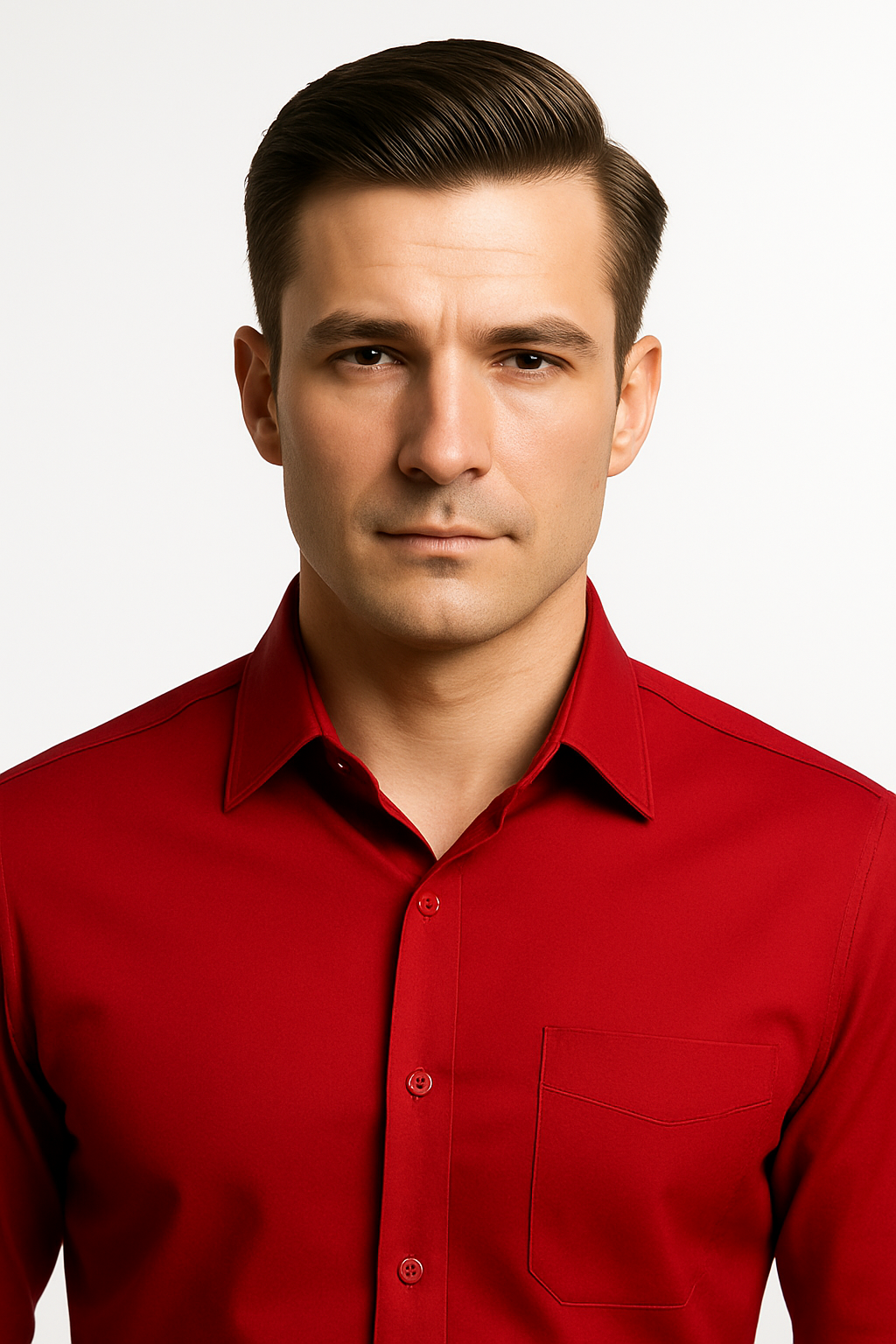Men’s Premium Slim Fit Long Sleeve Button-Down Shirt – Multiple Colours Available