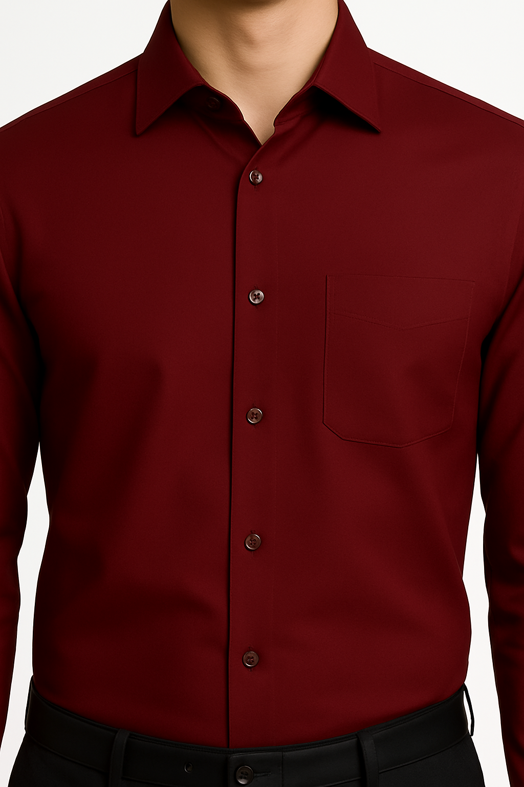 Men’s Premium Slim Fit Long Sleeve Button-Down Shirt – Multiple Colours Available