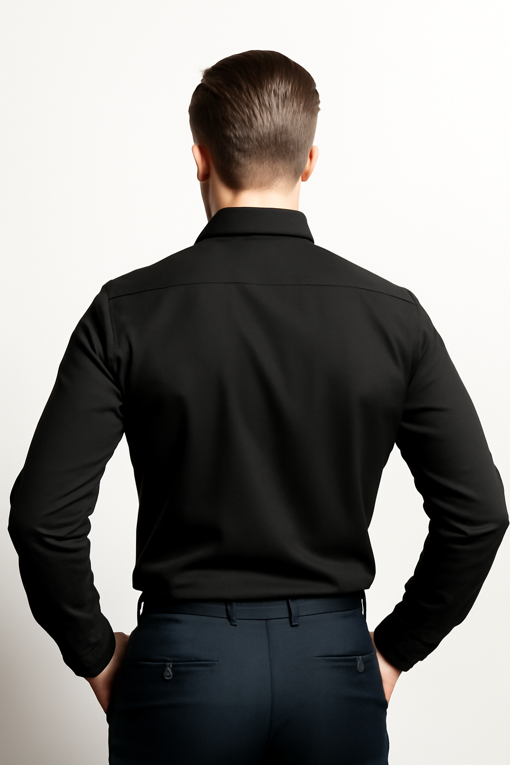 Men’s Premium Slim Fit Long Sleeve Button-Down Shirt – Multiple Colours Available